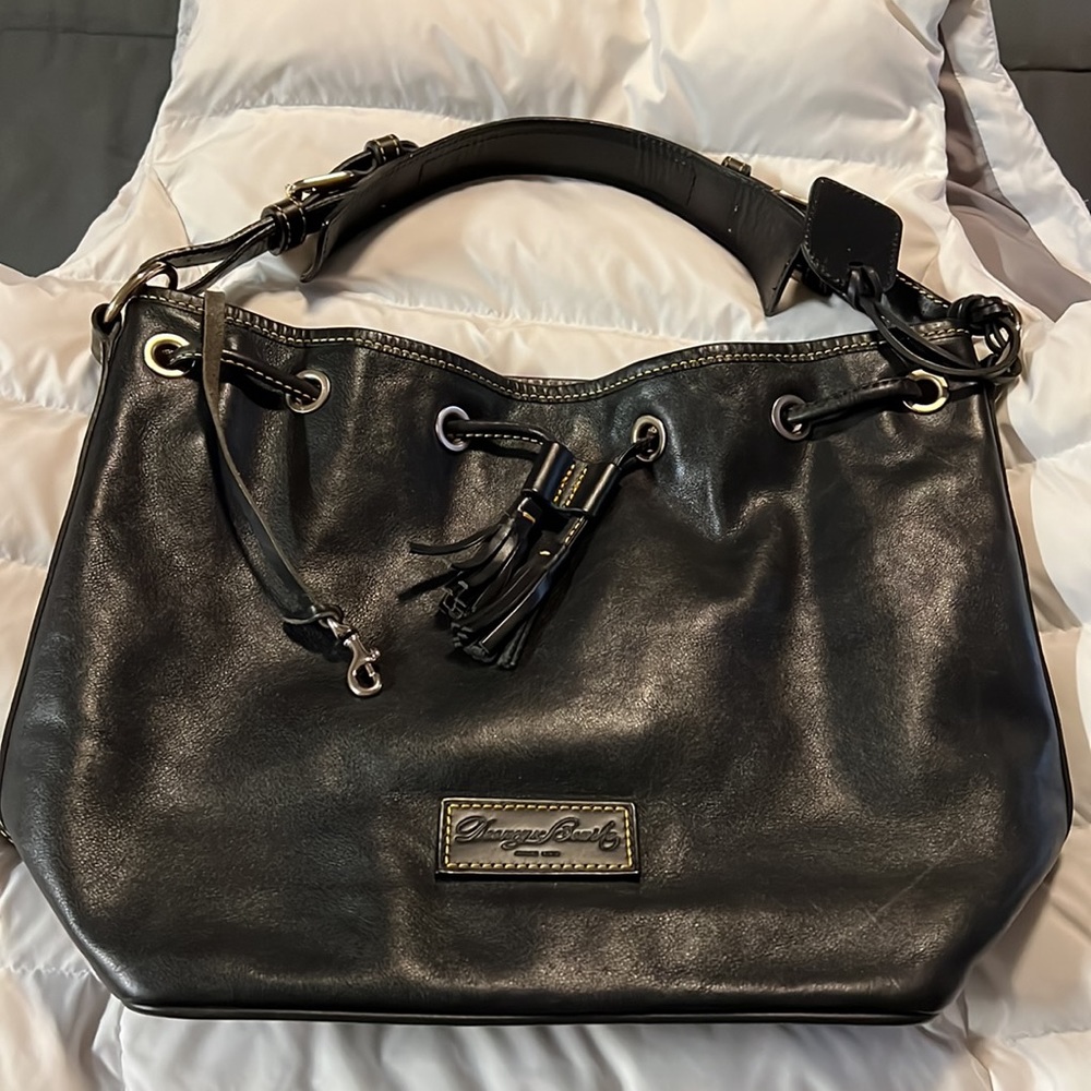 Dooney and Bourke Leather Drawstring Shoulder Bag